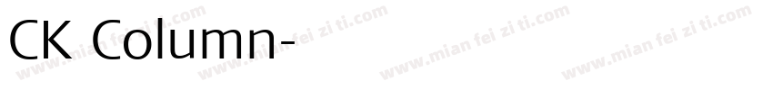 CK Column字体转换
